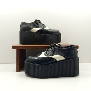 Creepers nevermind noir et blanc plateformes t.41
