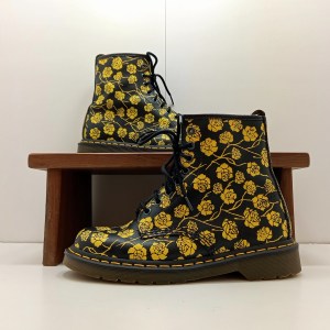 Dr martens 1460 floral jaune et noir t.39