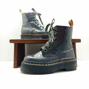 Dr martens molly vegan gris holographique t.37